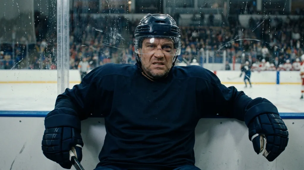 Away-team player serving a minor in the penalty box