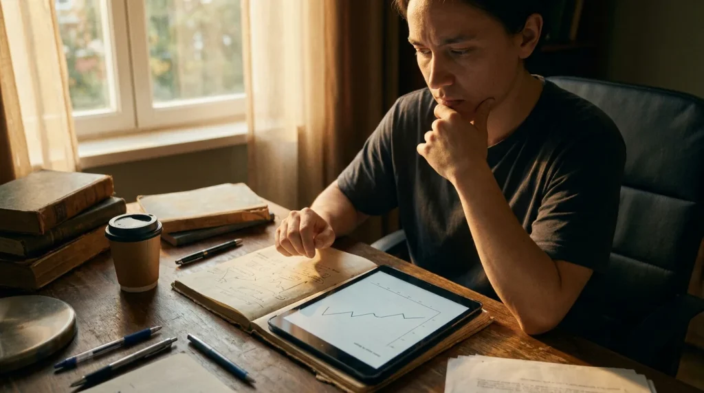 Bettor cross-checking edge cases against a second method on a tablet