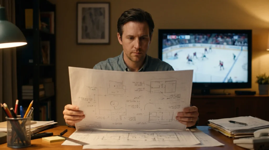 Bettor sticking to a written plan during an emotional in-game moment