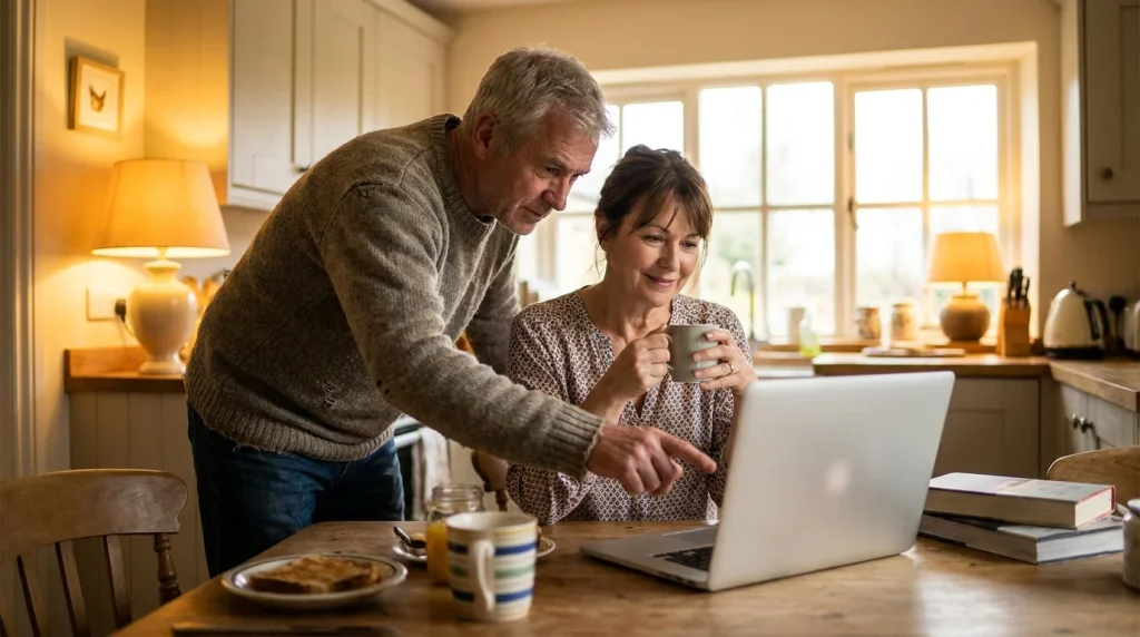 Experienced UK punter explaining licence checks to a newcomer