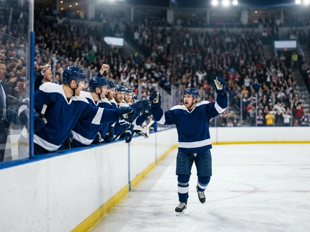 Bettor comparing odds across two devices for the same hockey prop