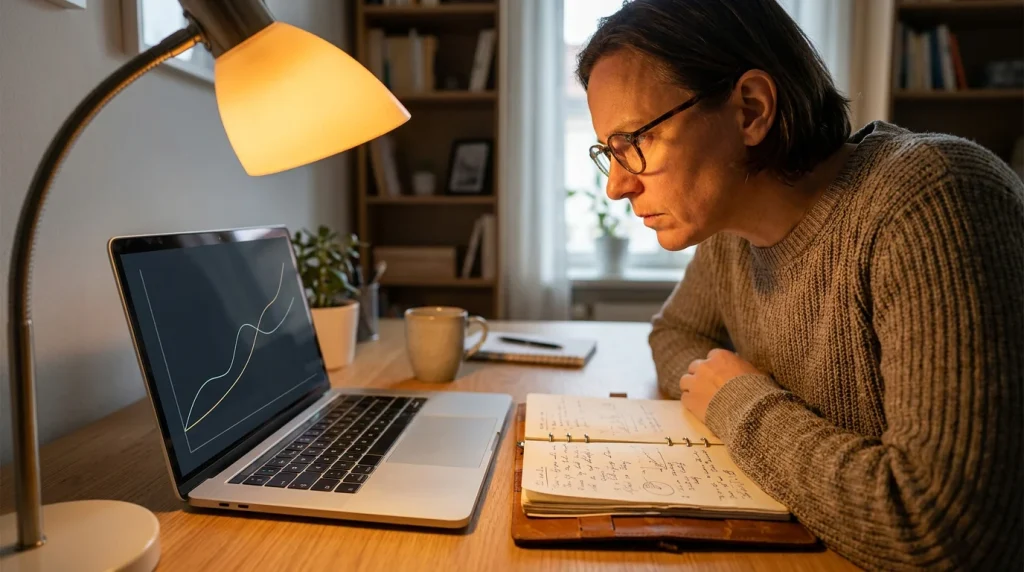 Hockey bettor monitoring line moves in the hours before puck drop