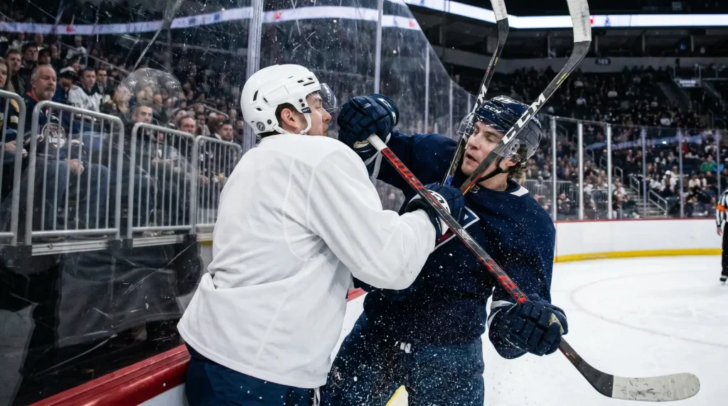 Playoff intensity on display during a board battle